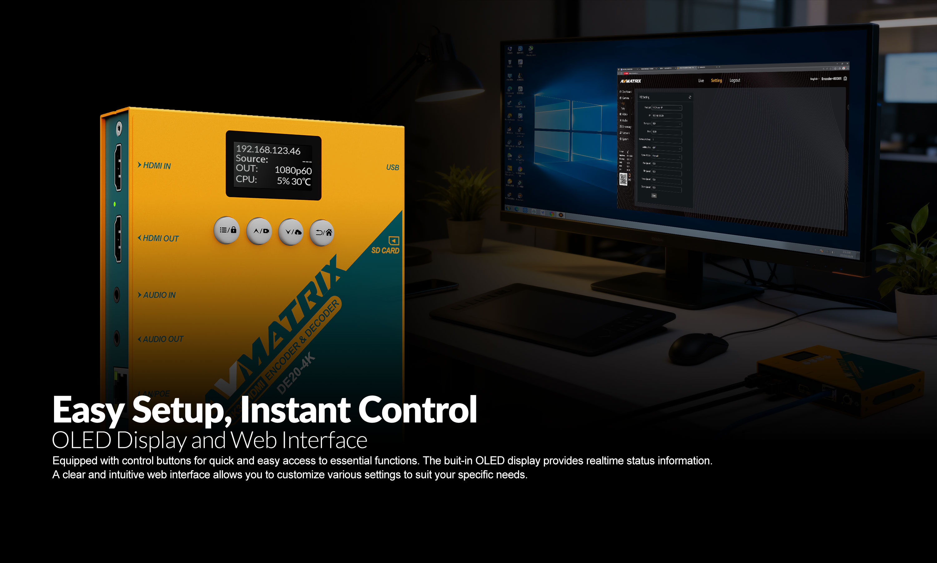 AVMatrix 4K HDMI Encoder & Decoder