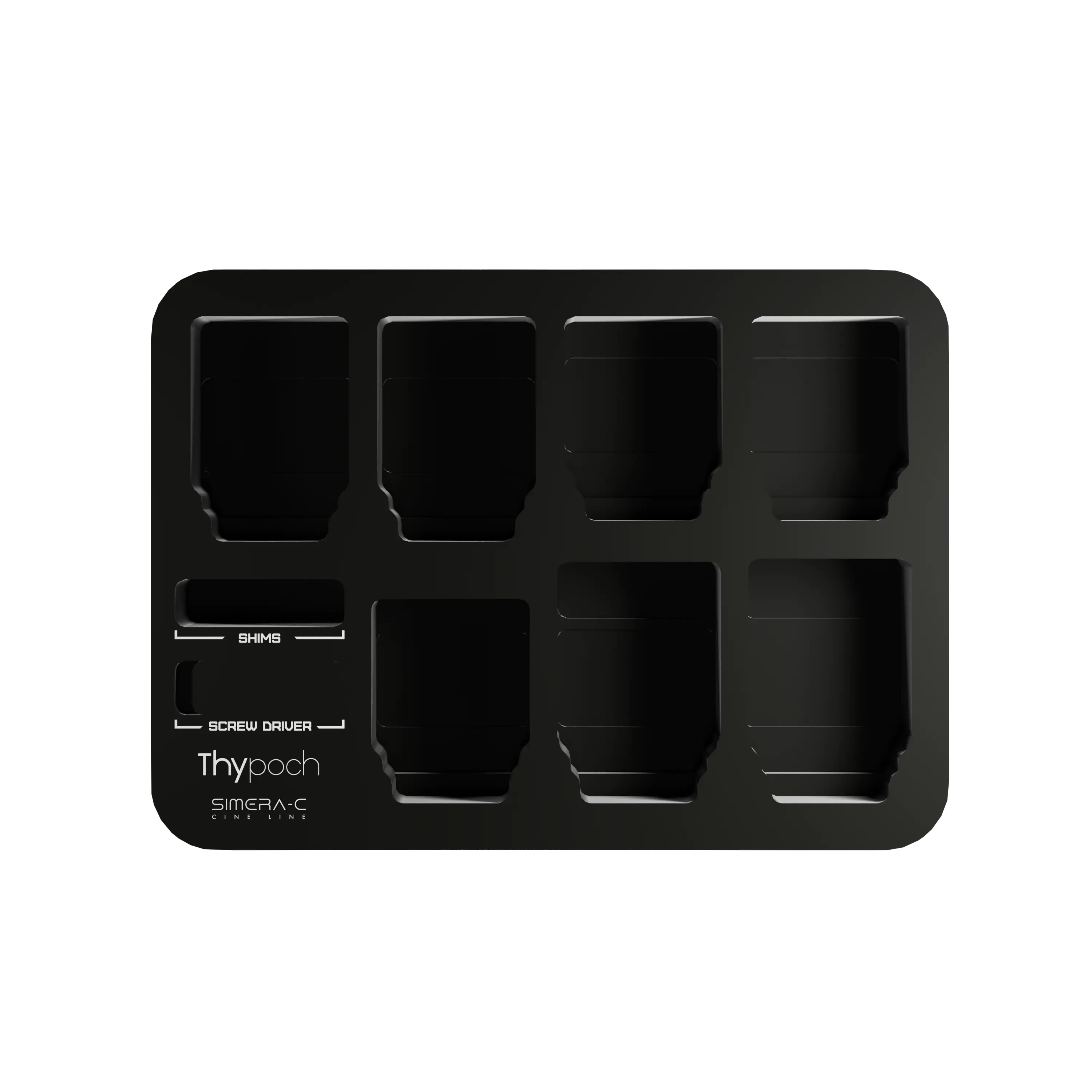 Top view of the Simera-C seven-slot insert