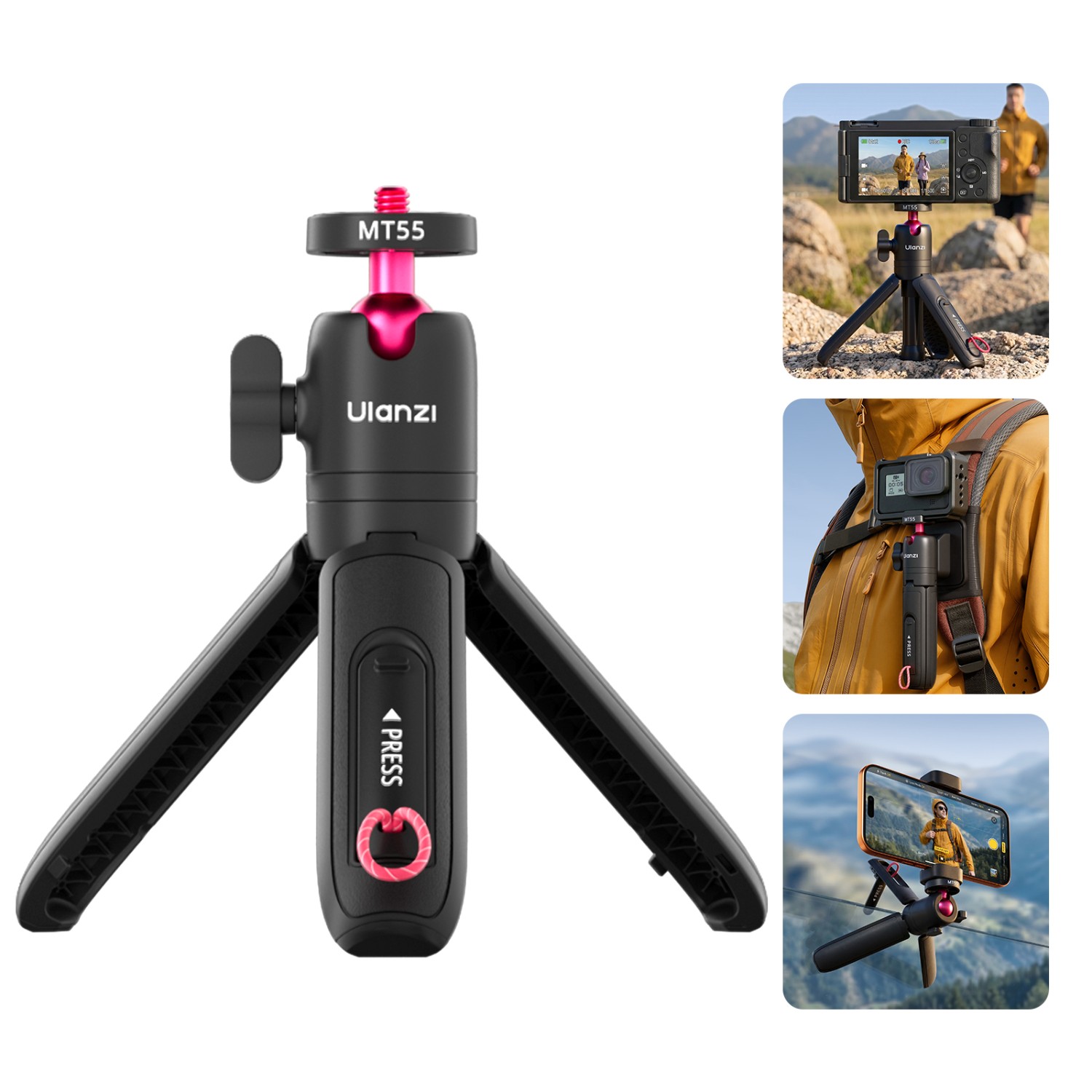 Ulanzi MT55 SnapGo Mini Selfie Stick Tripod