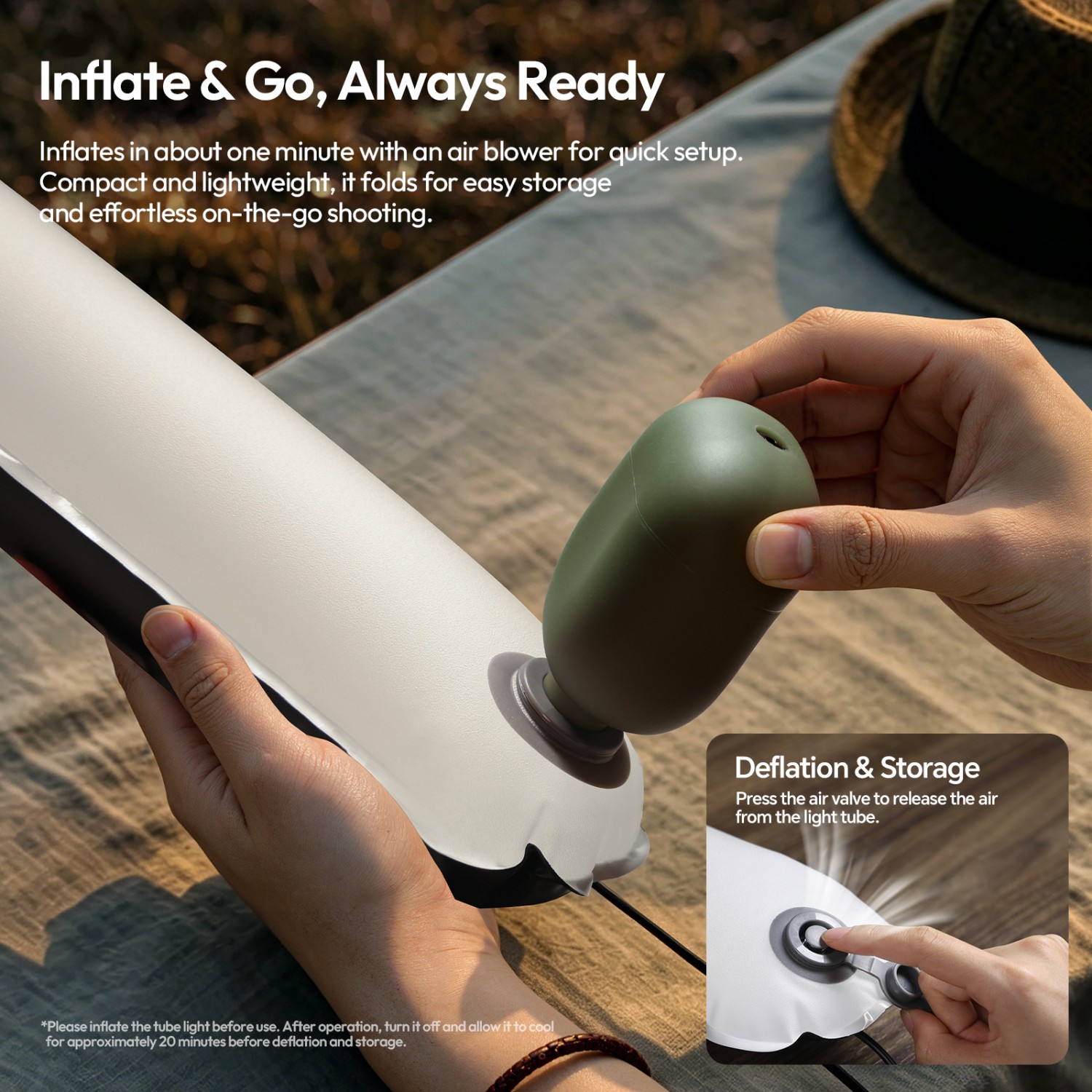Ulanzi UA50 inflatable construction