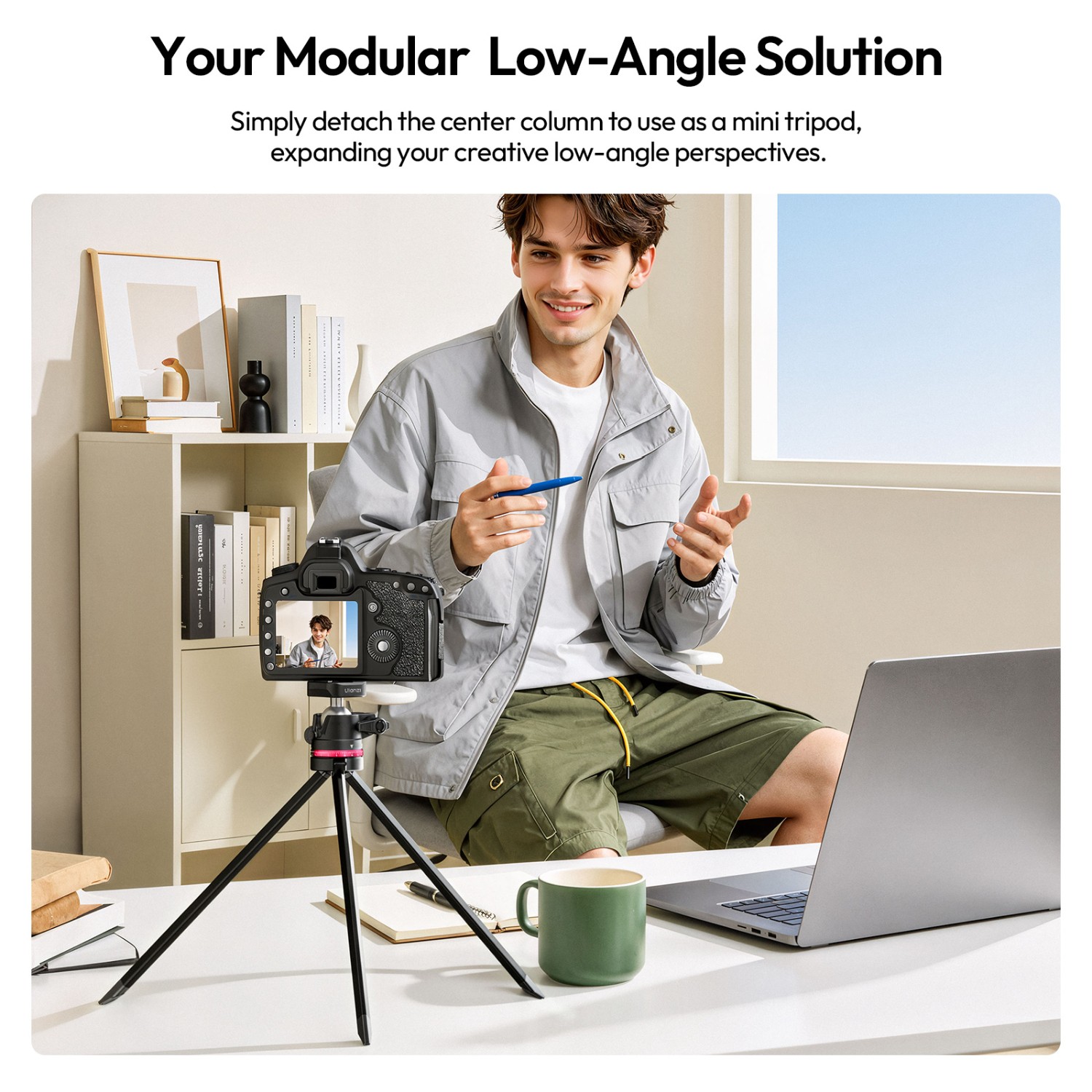 Ulanzi TZ01 – 2-in-1 carbon fiber travel tripod