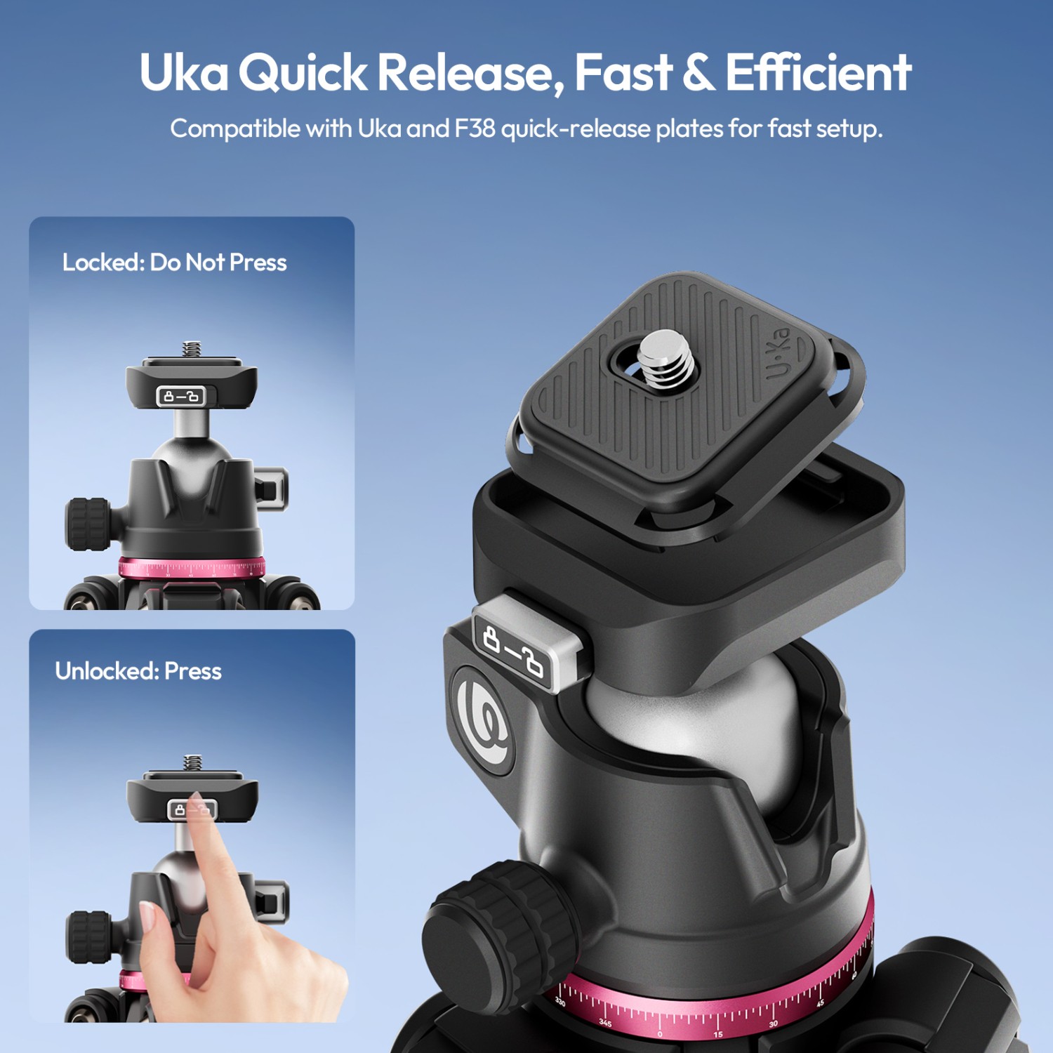 Ulanzi TZ01 – 2-in-1 carbon fiber travel tripod