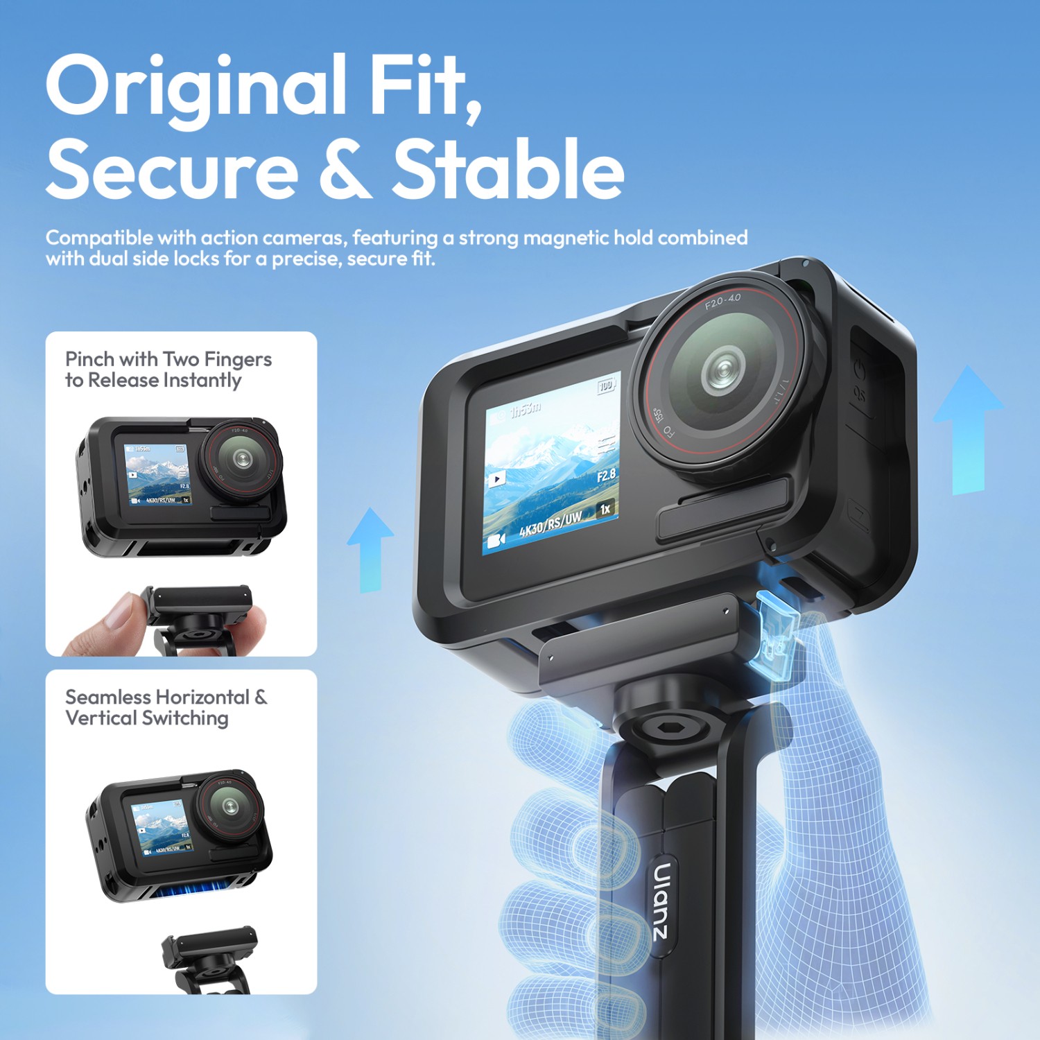 Ulanzi MA70 – magnetic action camera tripod