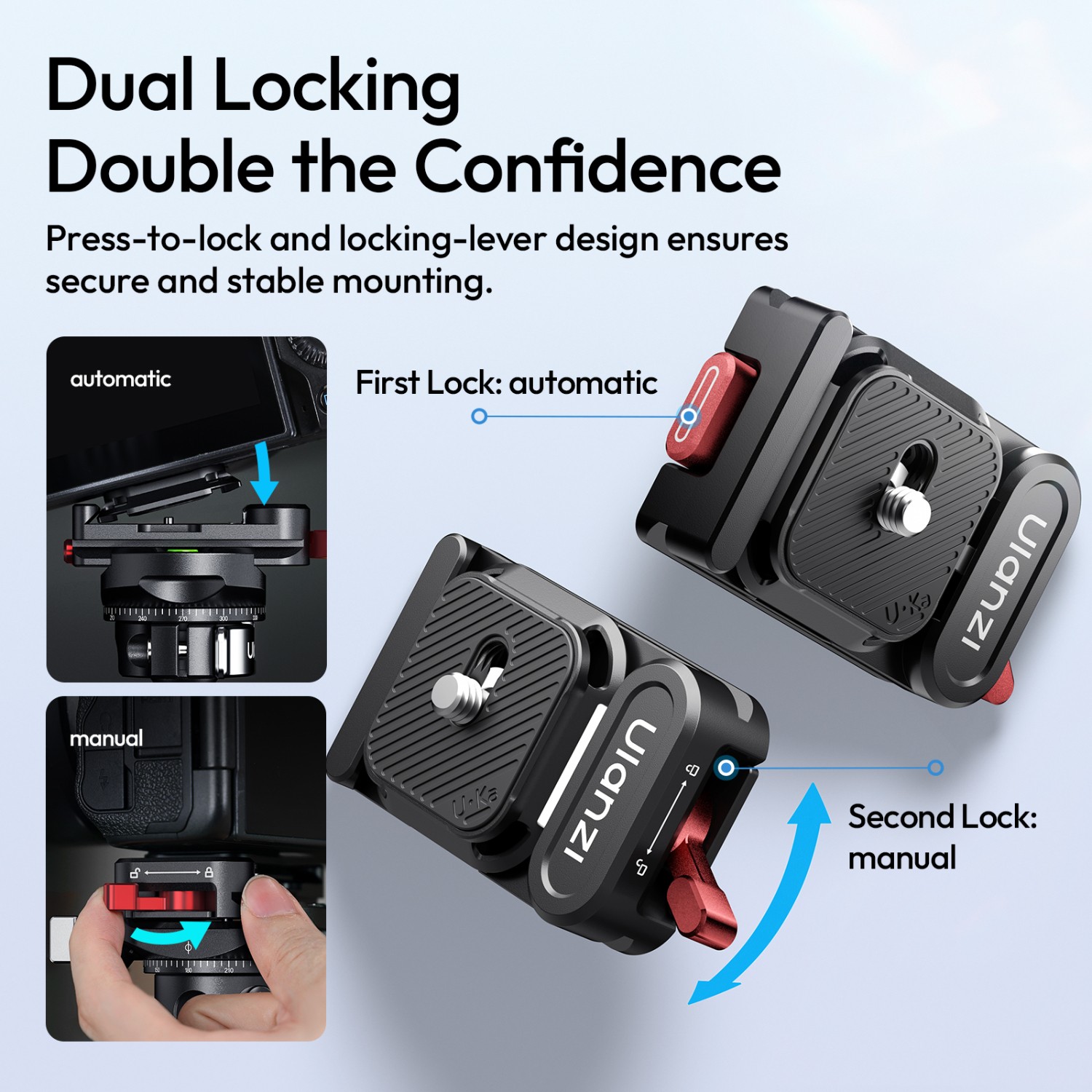Ulanzi UKA12 dual locking mechanism