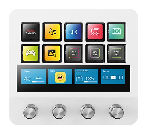 Mars Gaming MSD-PRO – 10 LCD keys and a touch screen