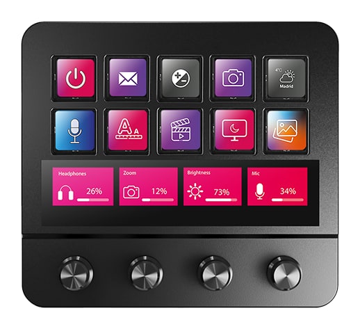 Mars Gaming MSD-PRO – 10 LCD keys and a touch screen