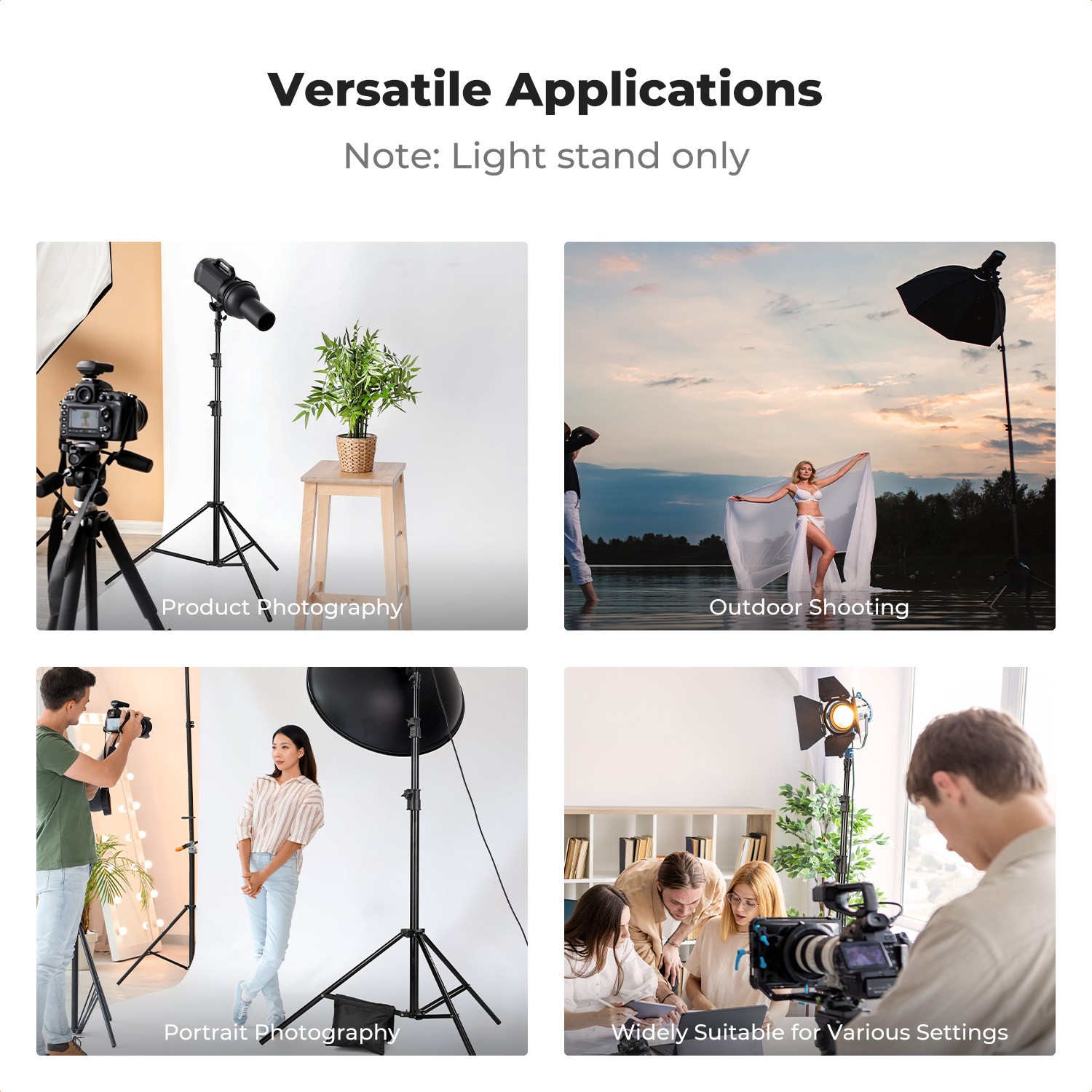 K&F Concept KF34.064 light stand in photographic use