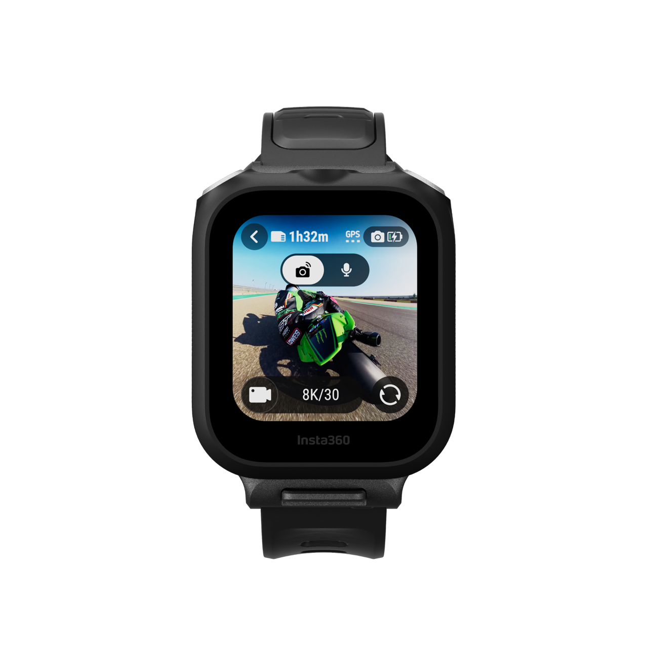 Insta360 GPS Preview Remote 2.0 with built-in microphone