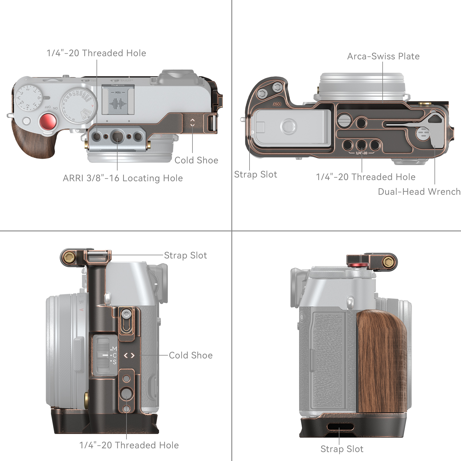 Montážní závity klece SmallRig 4557B
