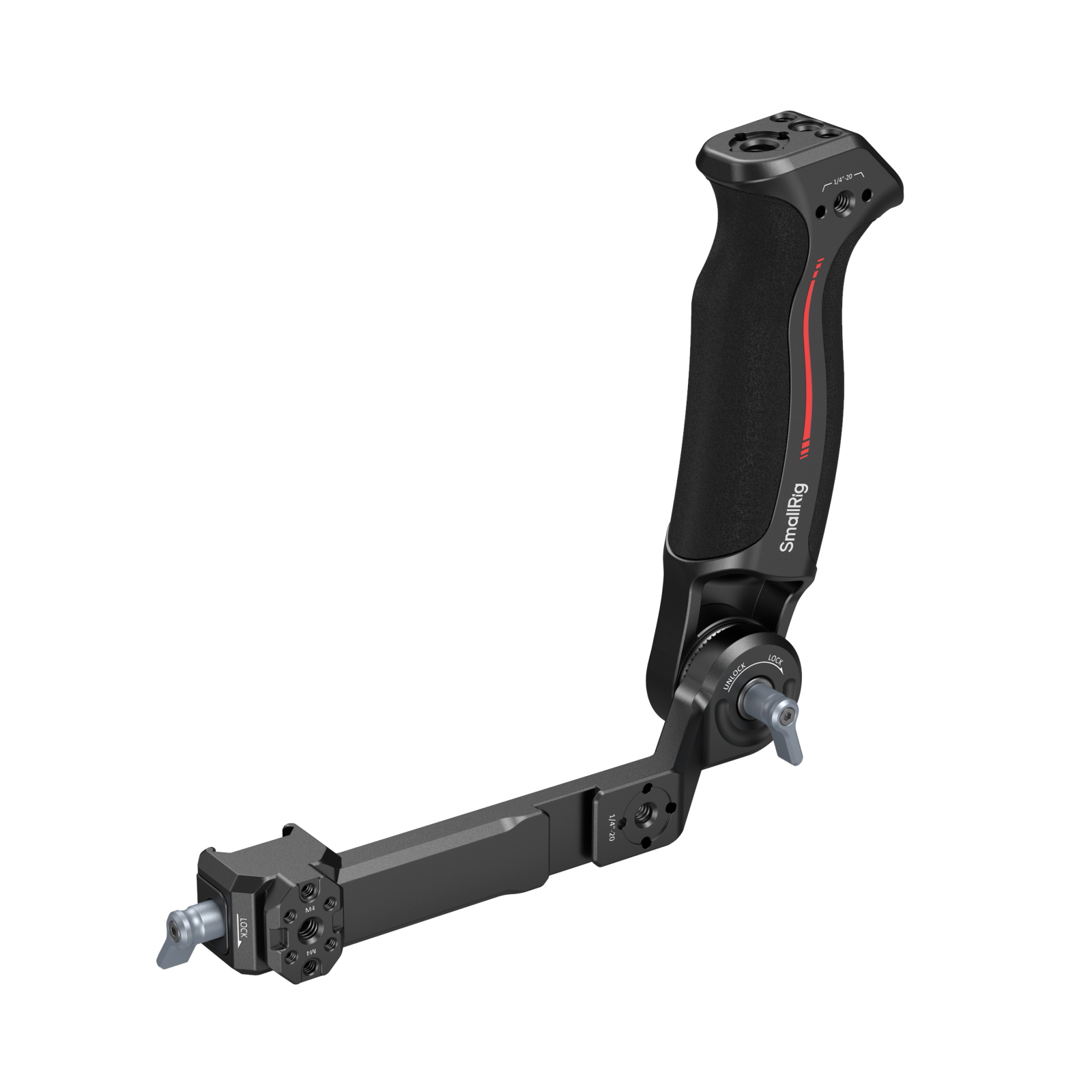 Low-angle shots with less arm fatigue