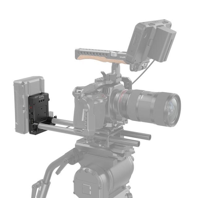 SmallRig 3498B mounted on 15mm rods
