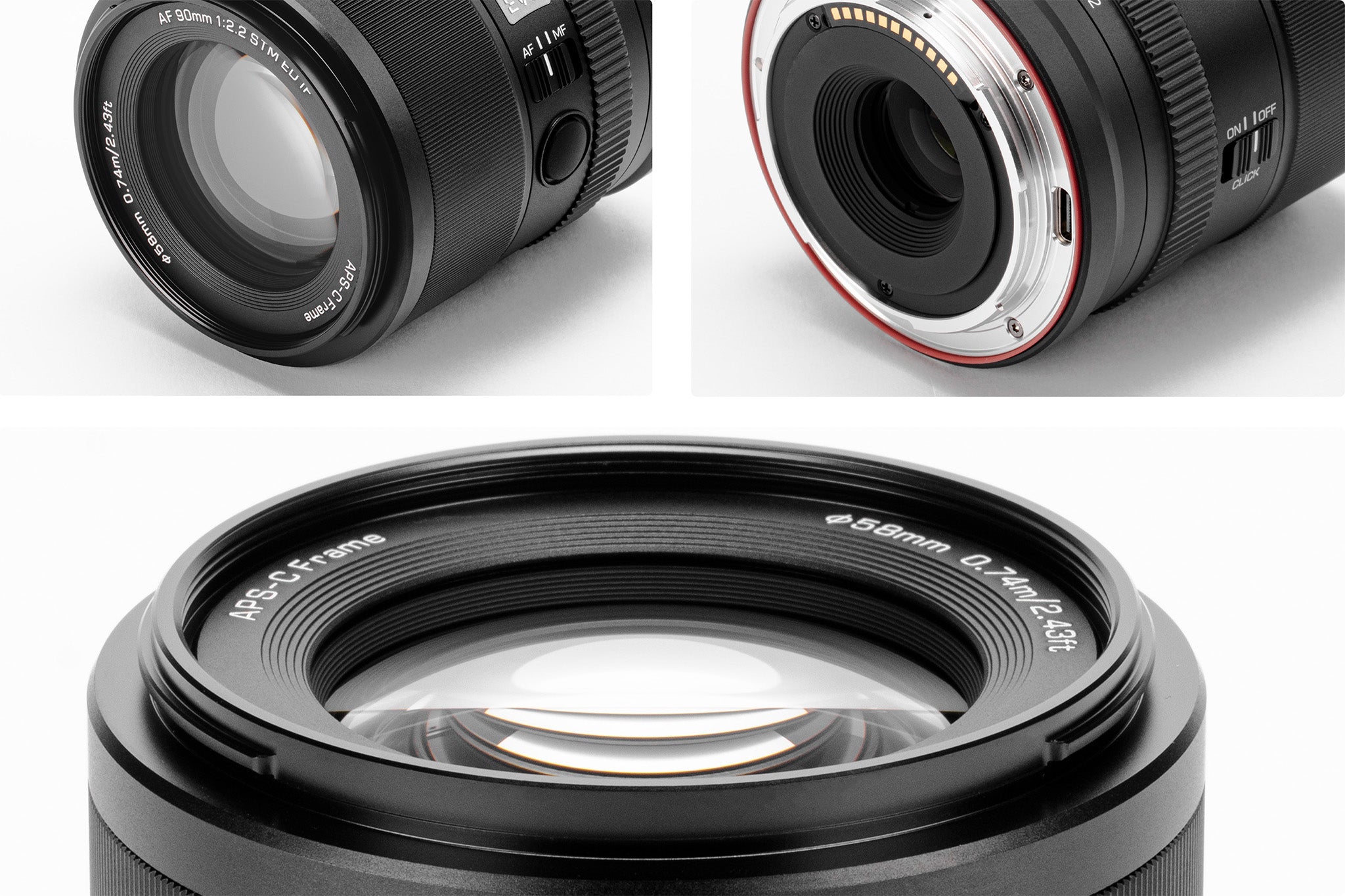 Optical detail of the Viltrox AF 90mm F2.2 Z