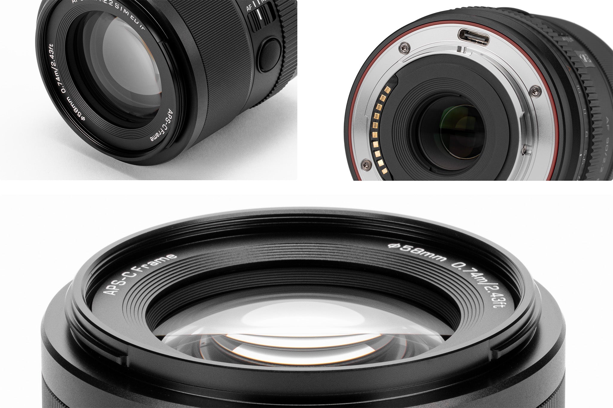 Optical detail of the Viltrox AF 90mm F2.2 E