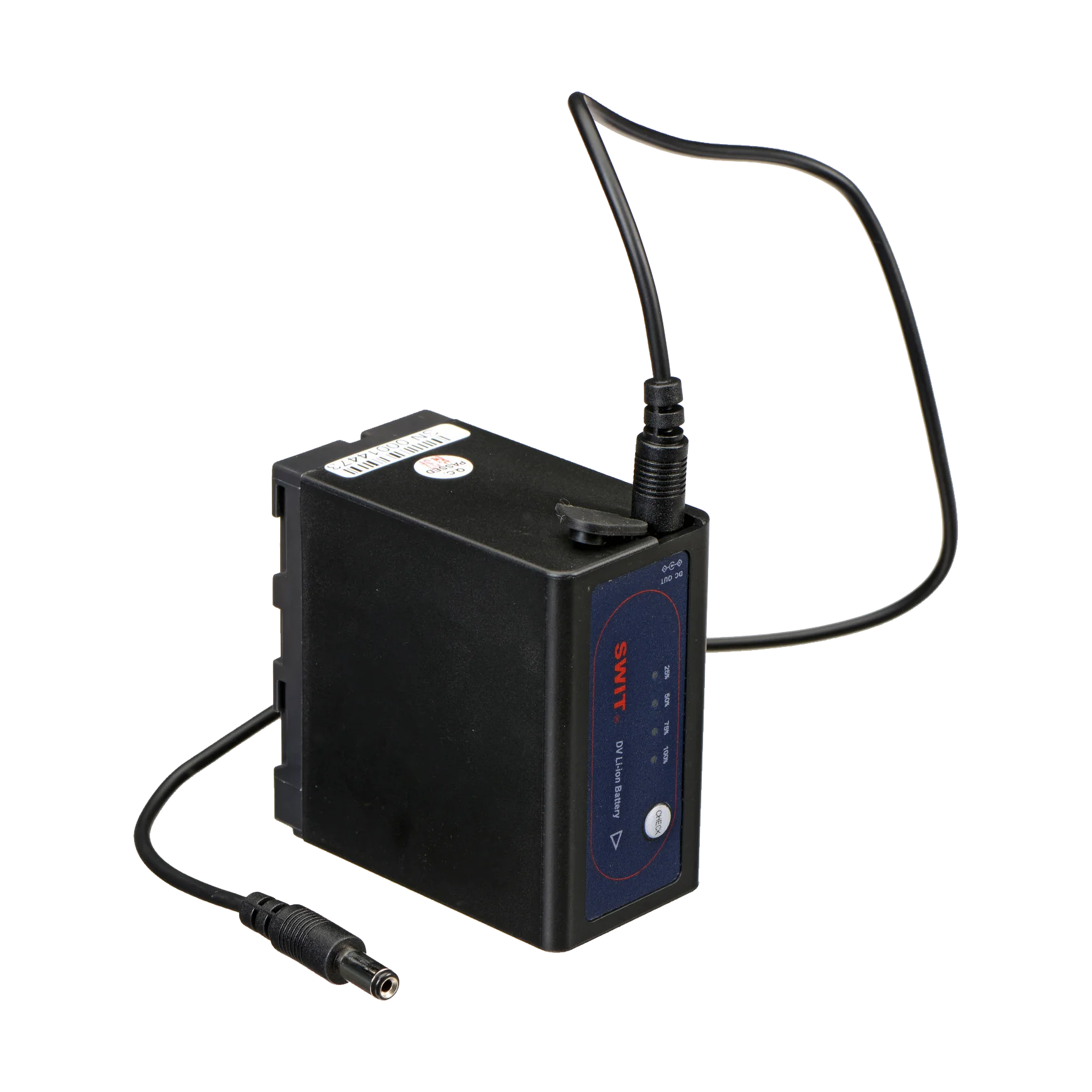Teradek 11-0661 replacement NP-F battery with barrel-to-barrel cable