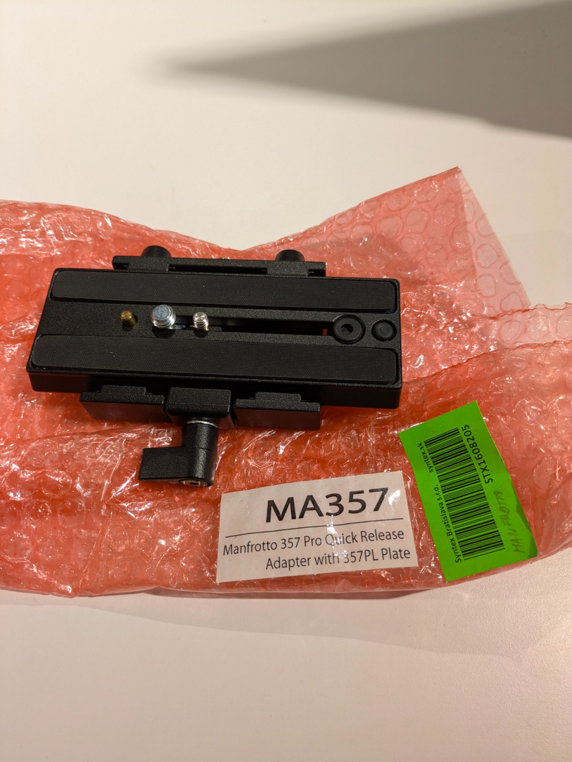 Used Manfrotto MA357X with 357PL plate