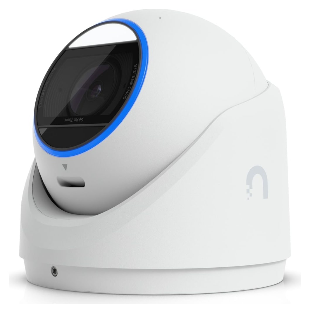 Ubiquiti UniFi Protect G6 Pro Turret, white – 1/1.2" sensor for low light and darkness