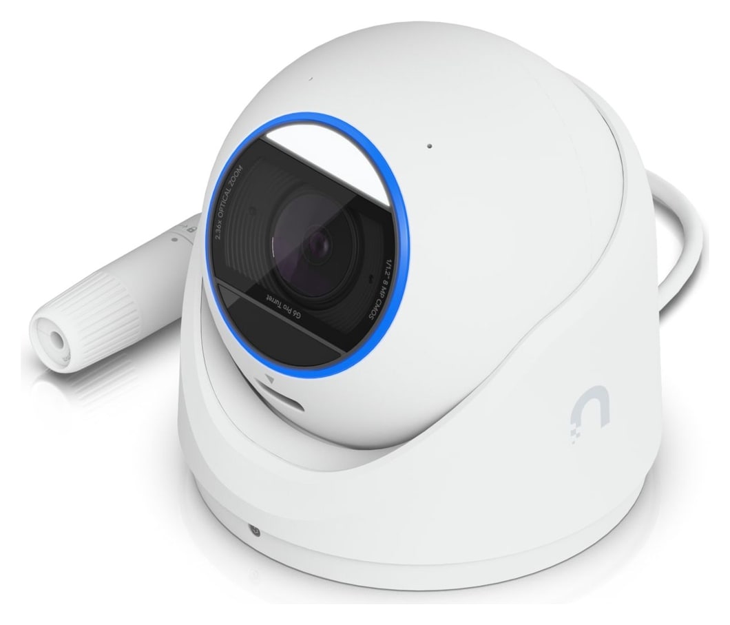 Ubiquiti UniFi Protect G6 Pro Turret, white – Built for the outdoors in any weather