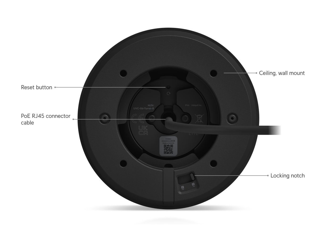 Ubiquiti UniFi Protect G6 Turret, black