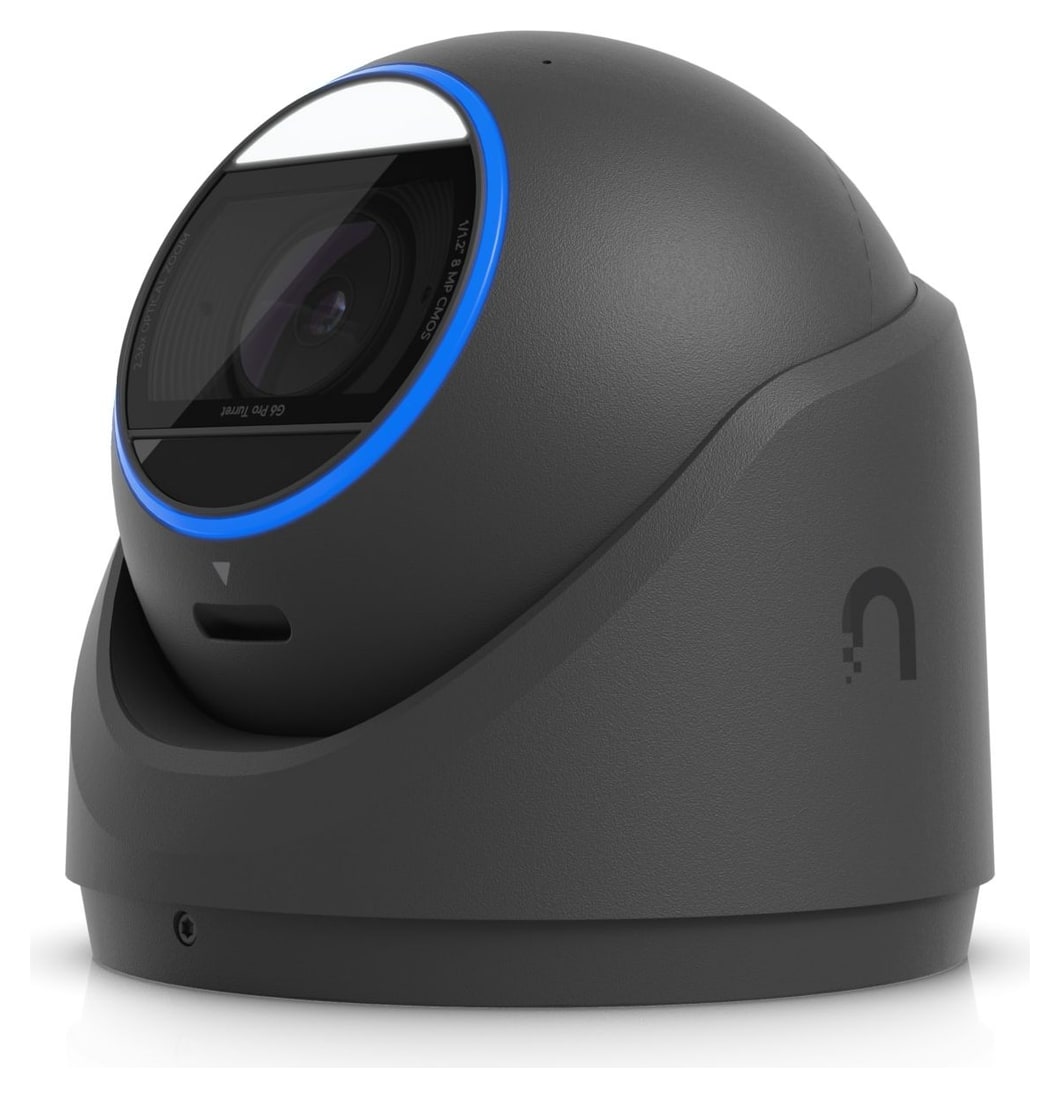 Ubiquiti UniFi Protect G6 Pro Turret, black – 1/1.2" sensor for low light and darkness