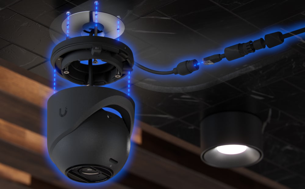 Ubiquiti UniFi Protect G6 Pro Turret, black – Ceiling and wall mounting