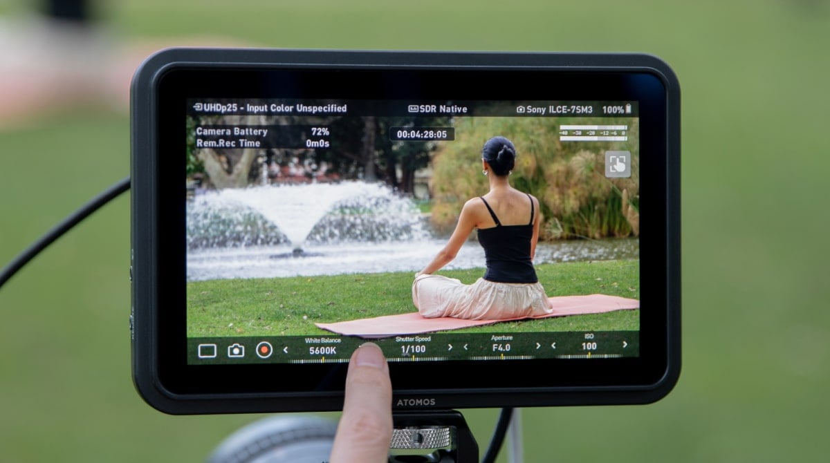 Atomos Shinobi 7 II camera control