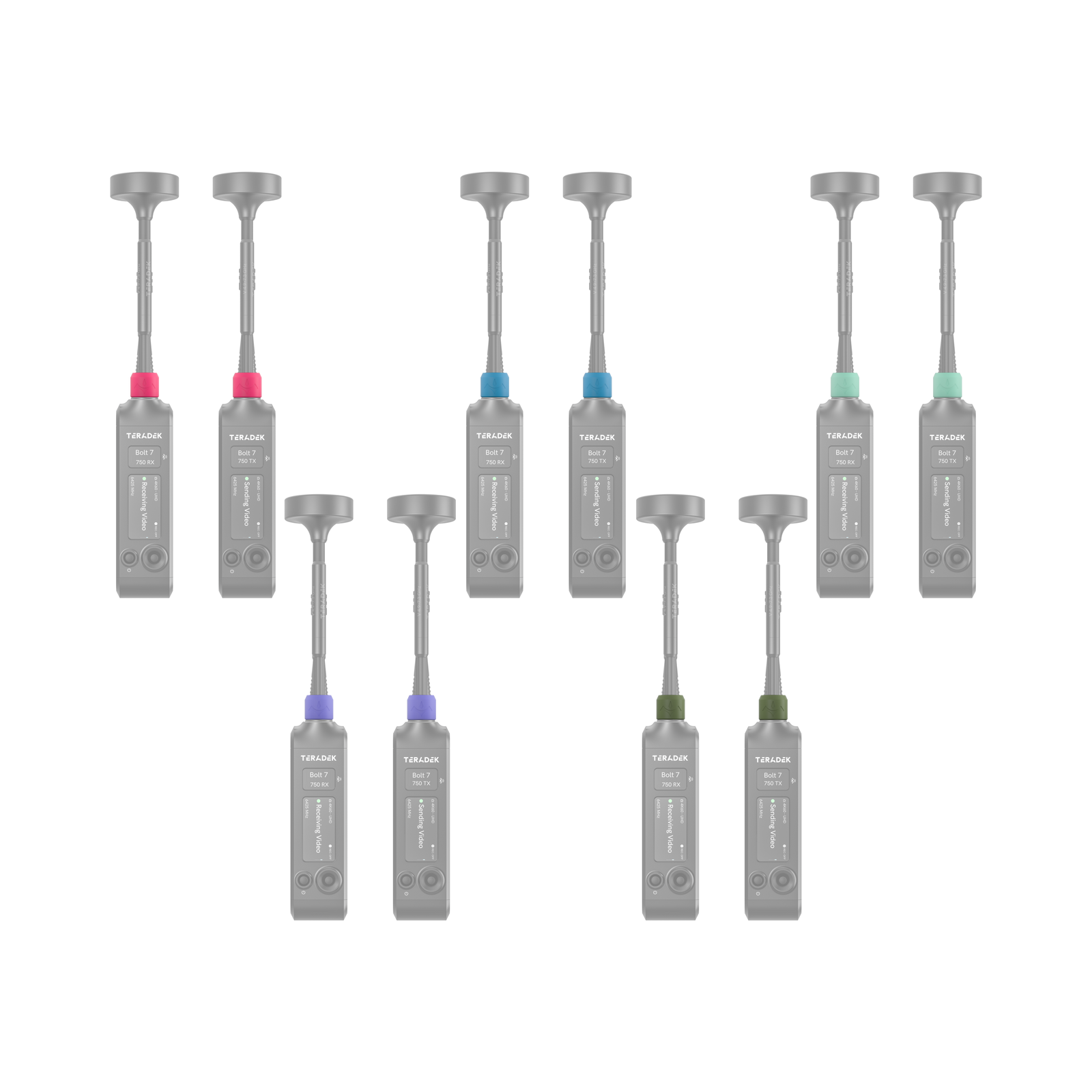 Expanded color identification across multiple Teradek Bolt 7 units