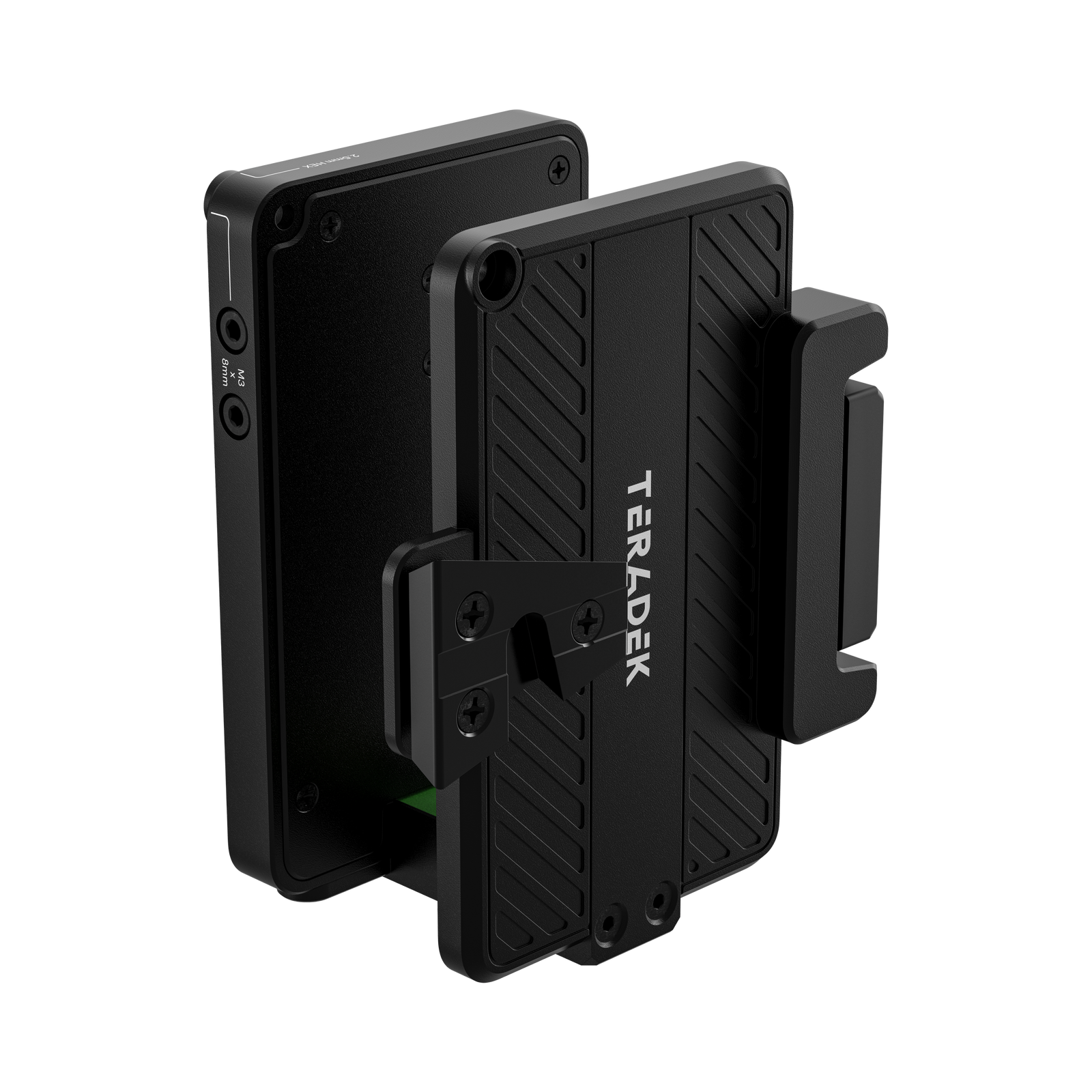 Teradek Bolt 7 Battery Cradle RX V-Mount, front three-quarter view
