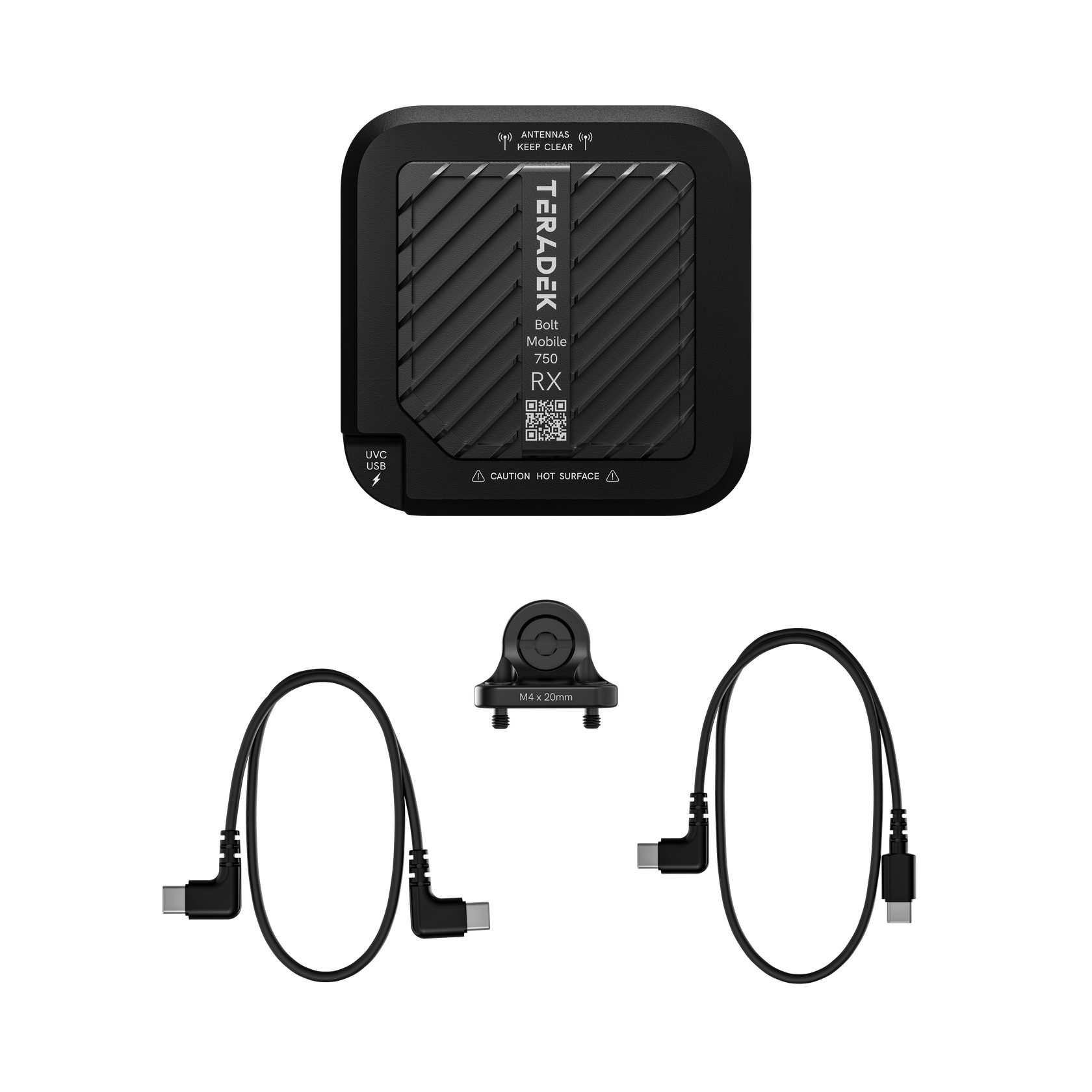 Teradek Bolt Mobile RX 1500 package contents