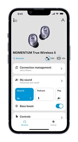 Sennheiser MOMENTUM True Wireless 5 Graphite – Sound tuned to your hearing