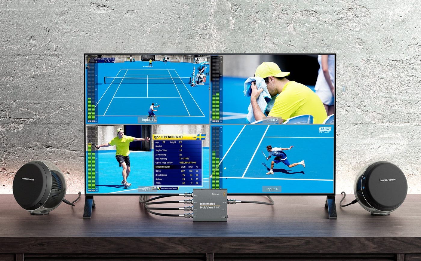 Blackmagic MultiView 4 HD – Four views without four monitors