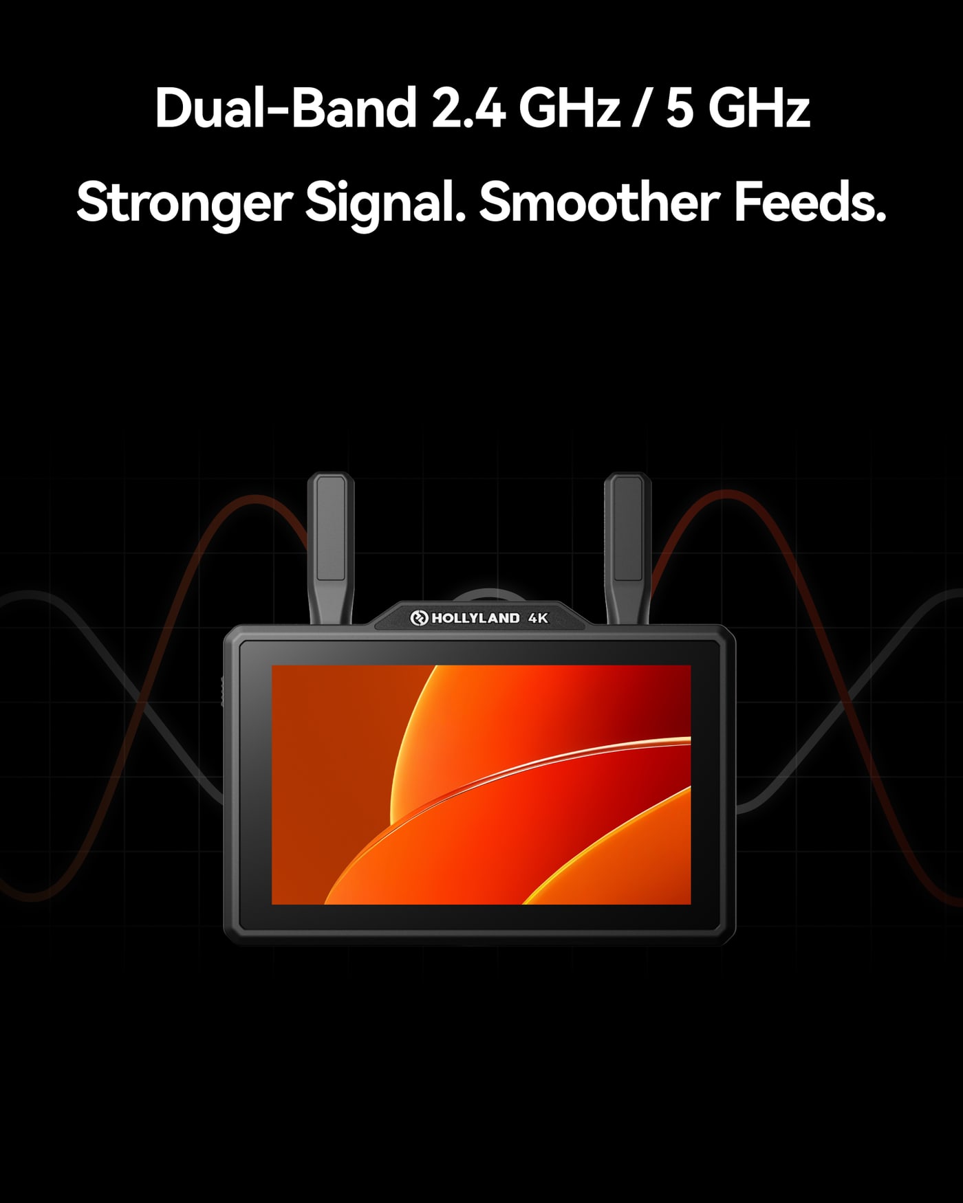 Hollyland Pyro 5 4K – Dual band and auto frequency hopping