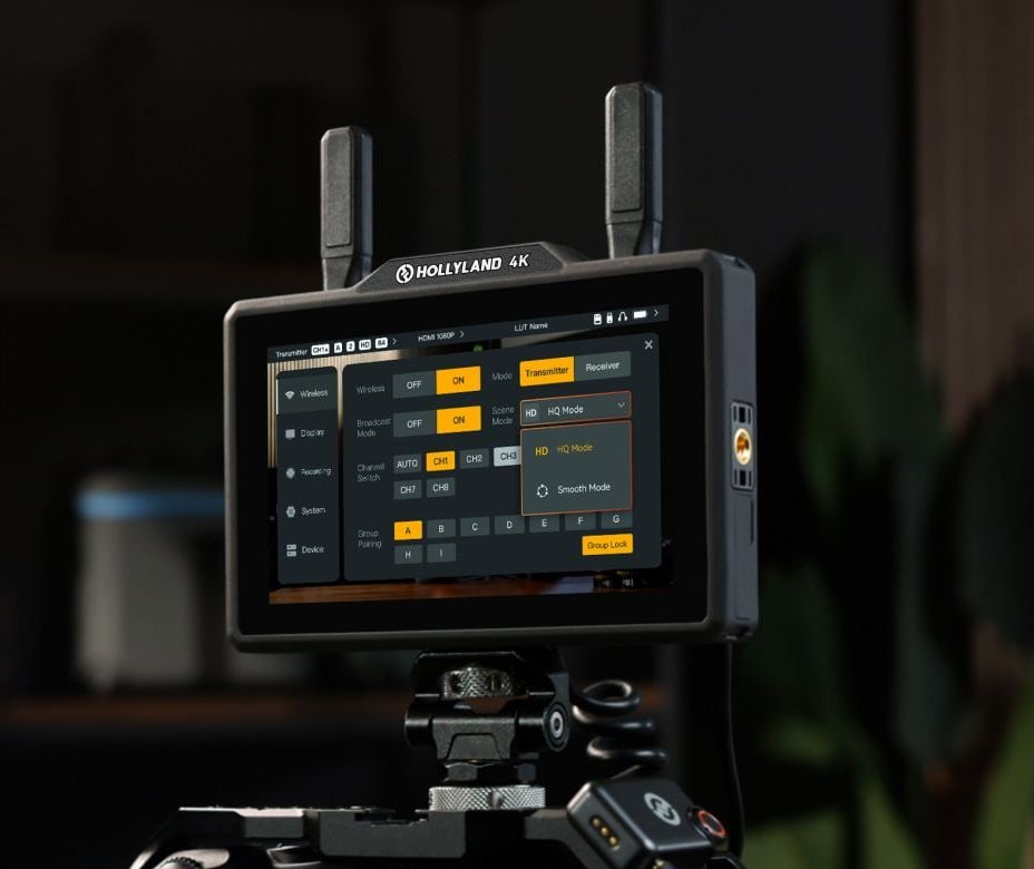 Hollyland Pyro 5 4K – Touch camera control