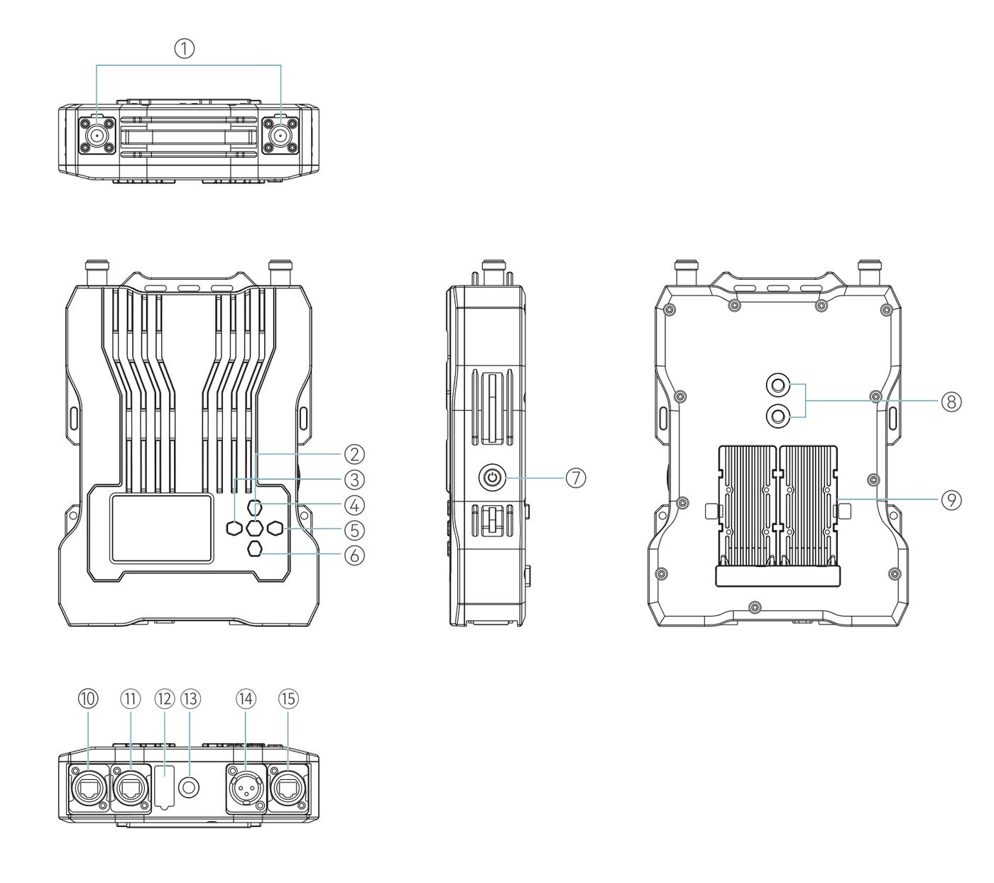 Hollyland Solidcom M1 Pro RRU – Base station interfaces
