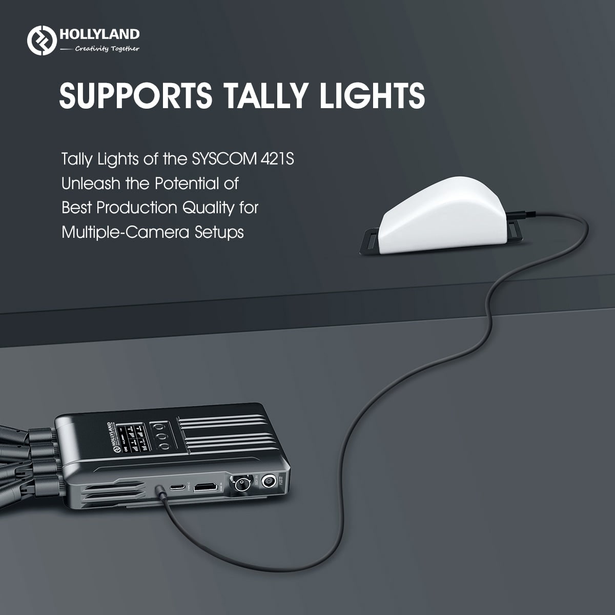 Hollyland Syscom 421S 2TX & 1RX Wireless Video System – Tally all the way to the camera