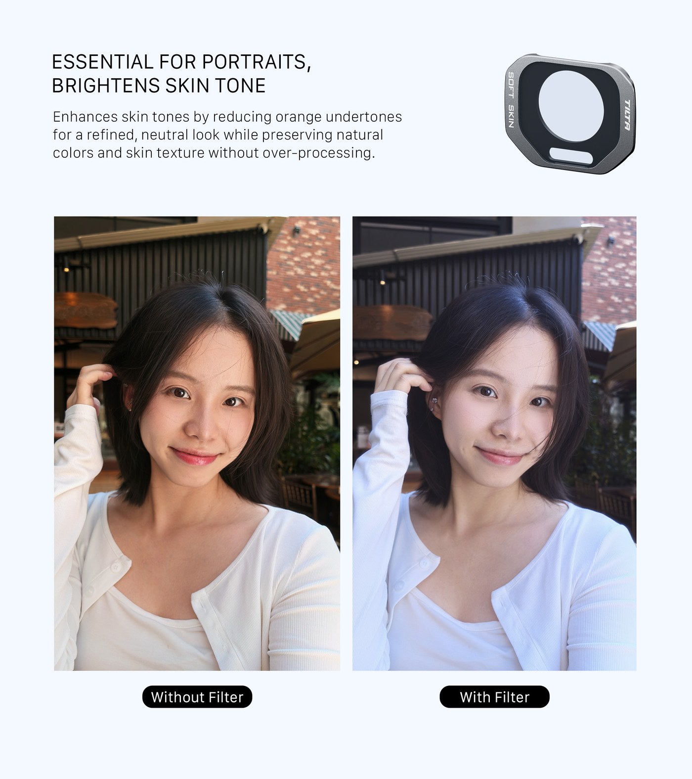 Skin Softening: brighter skin