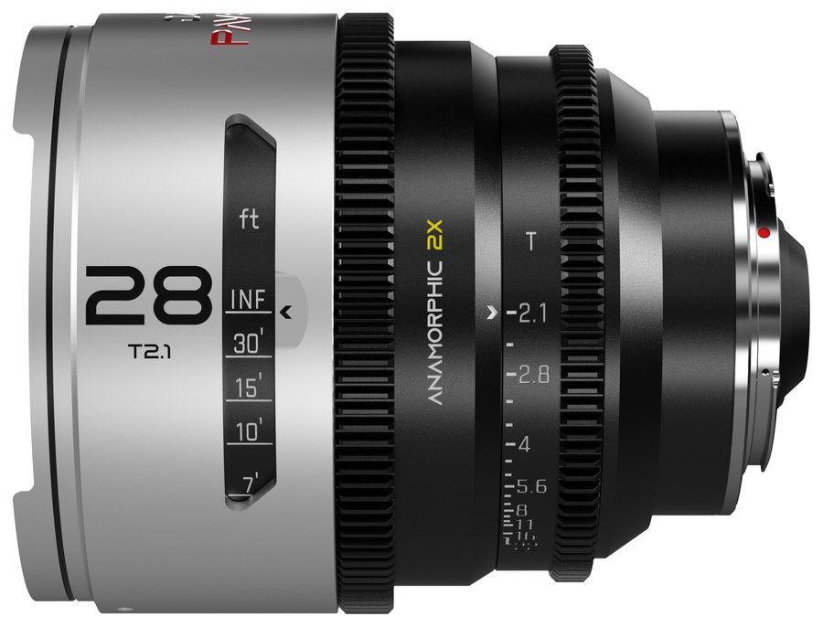 DZOFILM Pavo 28mm T2.1 2× Anamorphic – Neutral, PL/EF, Feet Scale – EF mount