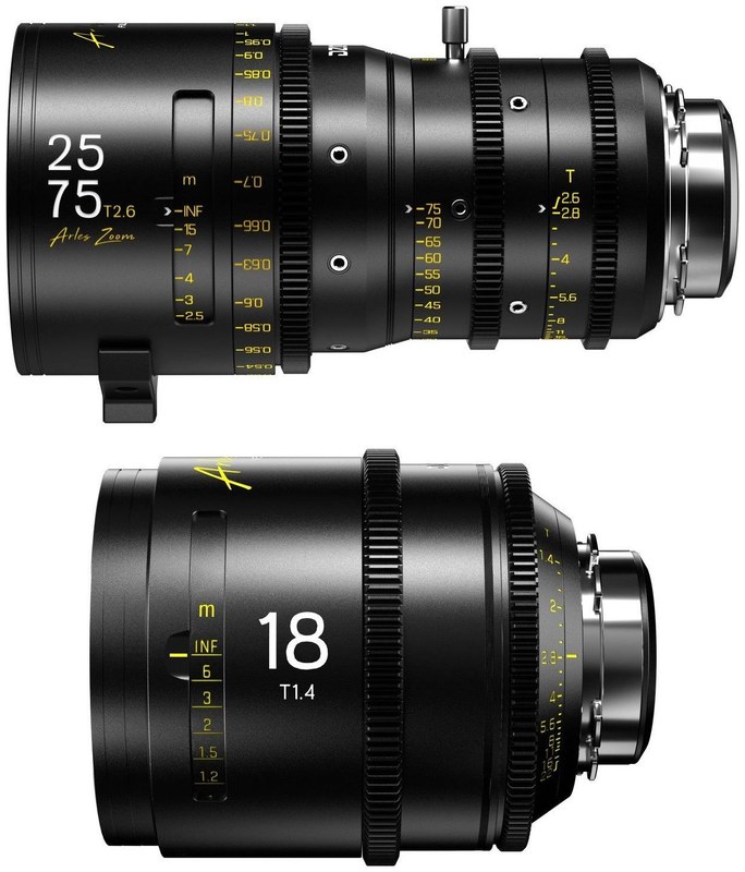 DZOFILM Arles Zoom 25–75mm + Arles Prime 18mm Set – Metric, Black Case