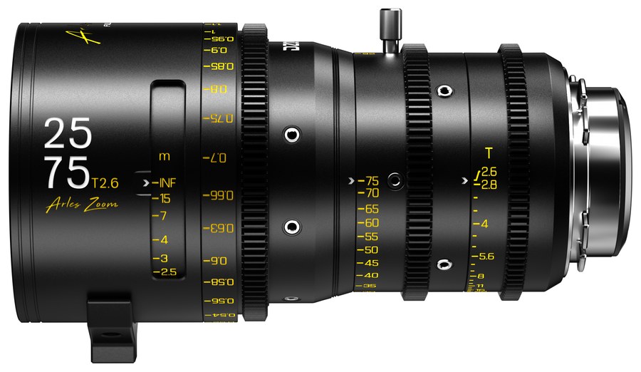 DZOFILM Arles Zoom 25–75mm + Arles Prime 18/100mm Set – Metric, Black Case – Arles Zoom 25–75mm T2.6