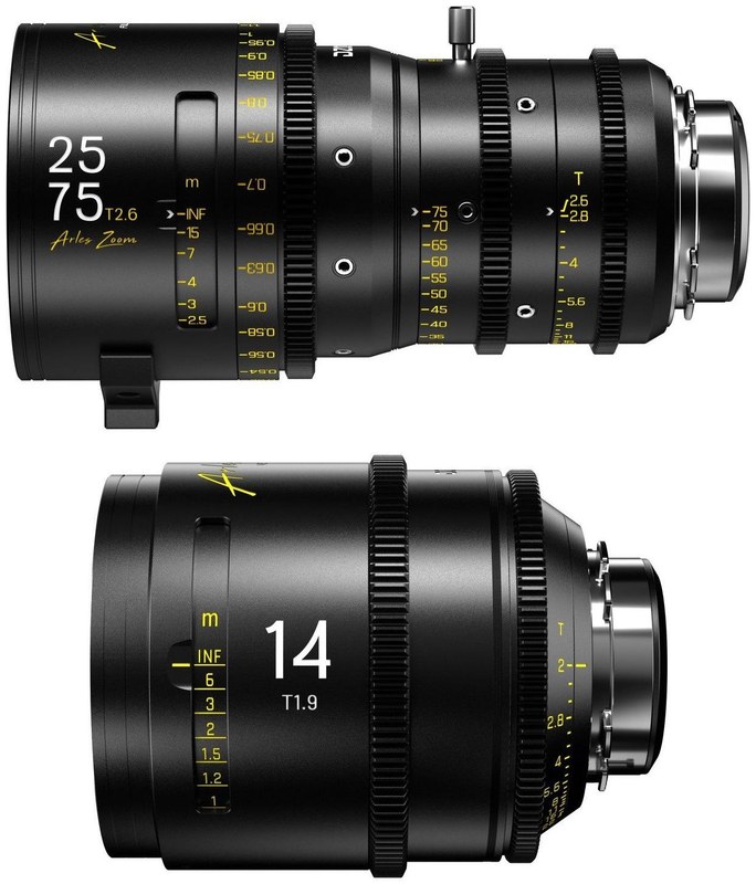 DZOFILM Arles Zoom 25–75mm + Arles Prime 14mm Set – Metric, Black Case