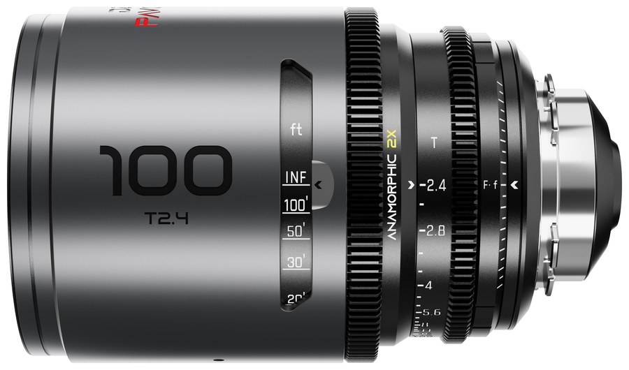 DZOFILM Pavo 100mm T2.4 2× Anamorphic – Neutral, PL/EF, Feet Scale – PL mount