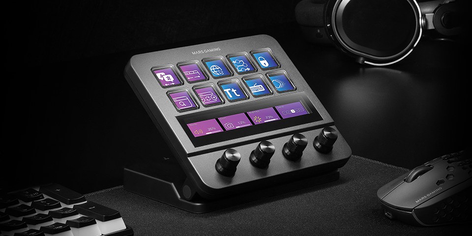 MSD-PRO on a gaming desk