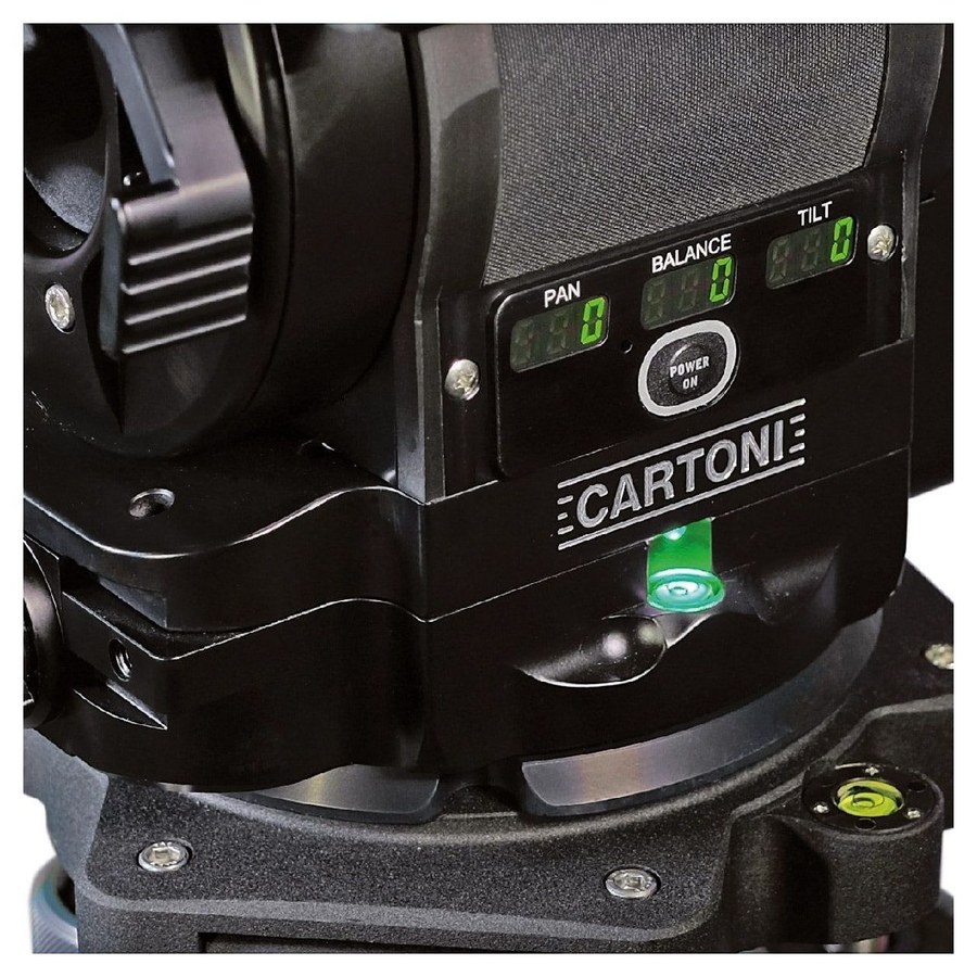 Cartoni Master 40 – Digital readouts and level