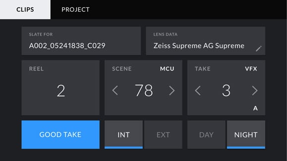 Blackmagic URSA Mini Pro 4.6K G2 – 4″ touchscreen and digital slate