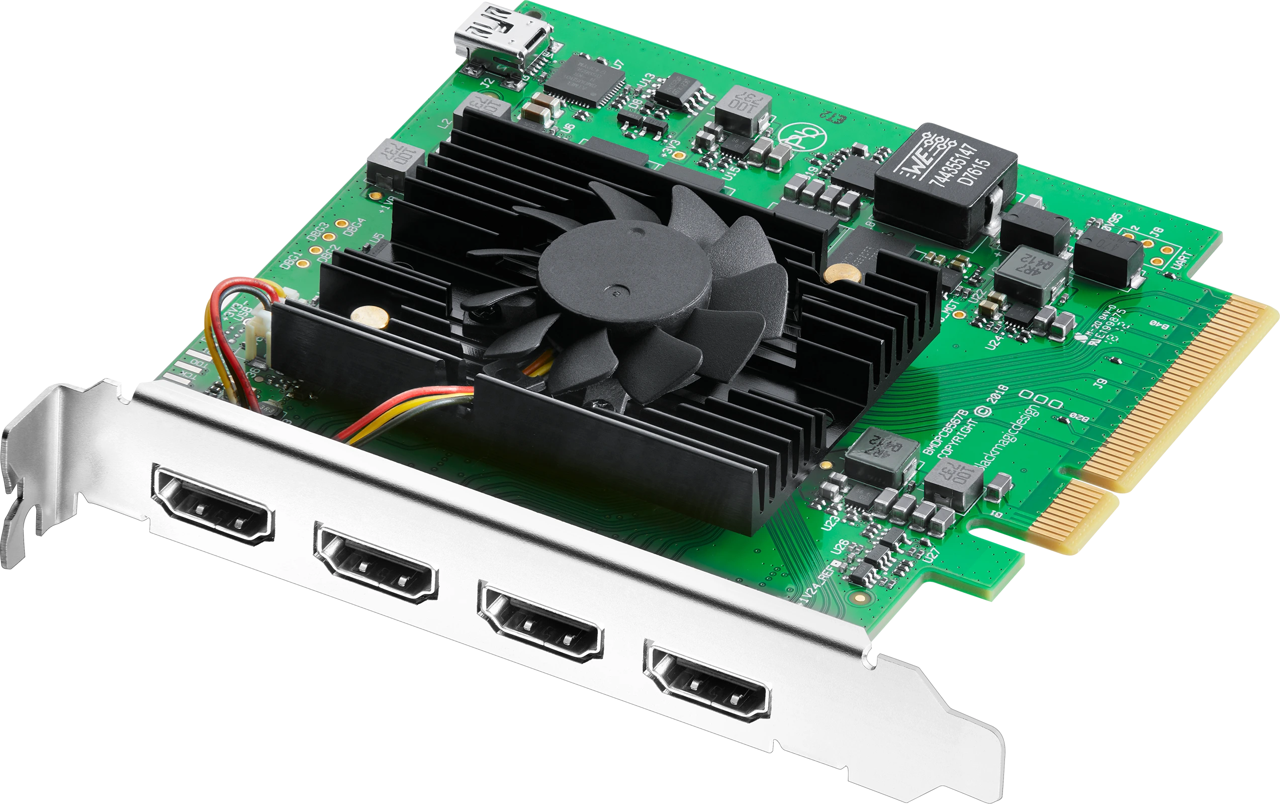 DeckLink Quad HDMI Recorder with four HDMI inputs