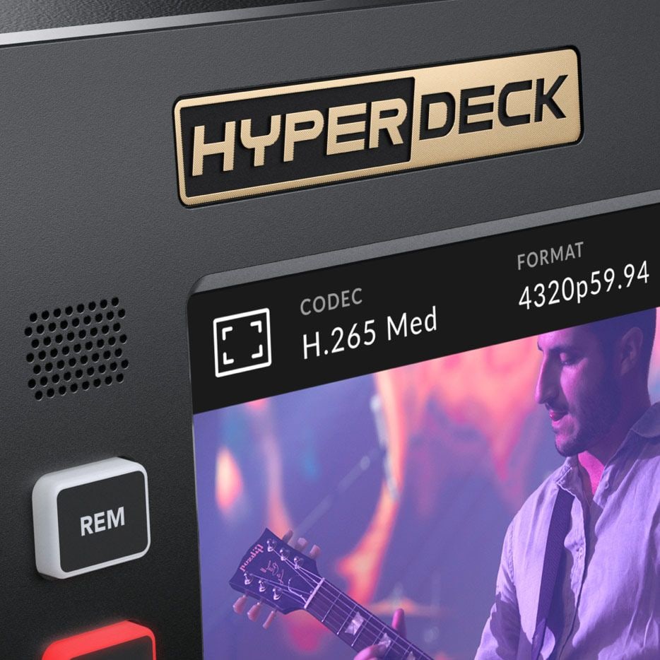 HyperDeck Extreme 8K HDR – Modern design with traditional controls