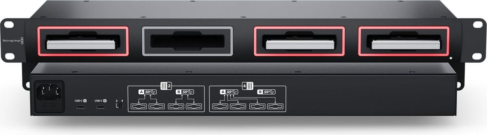 Blackmagic Design MultiDock 10G – All metal rack mount design