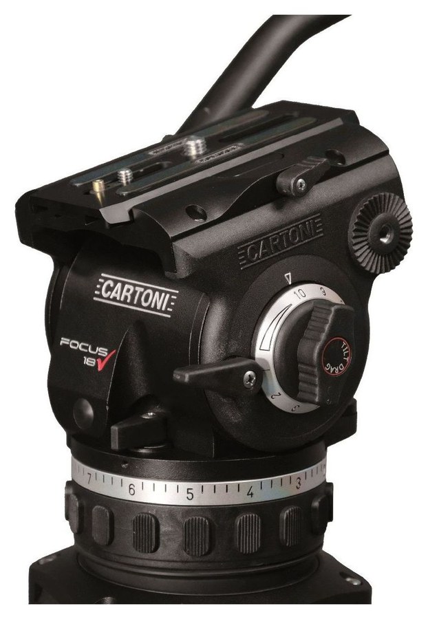 Cartoni Focus 18/90 – Sliding plate and locks