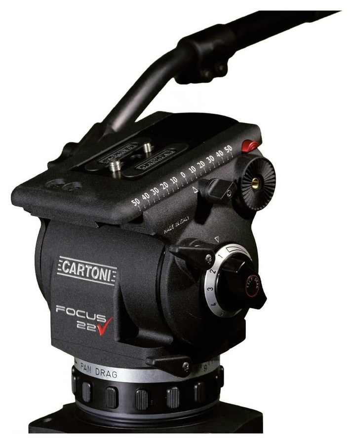 Cartoni Focus 22 – Sliding plate and locks