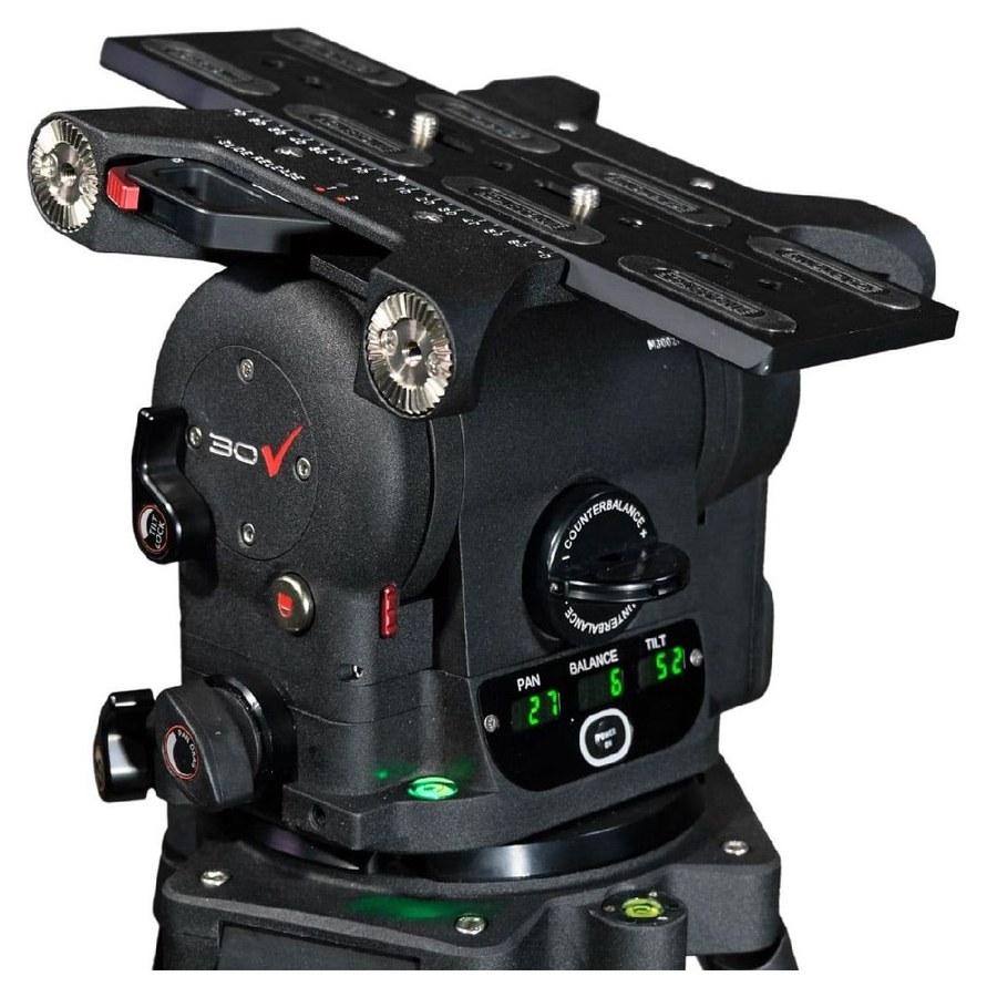 Cartoni Maxima 30 – Digital readouts and level