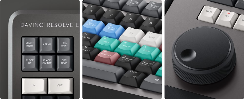 DaVinci Resolve Editor Keyboard – Metal body and durable keys